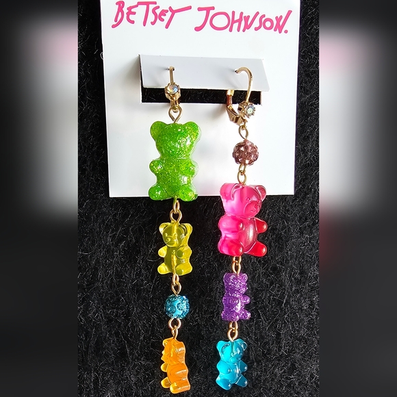 Betsey Johnson Gummy Bear Necklace and Earrings - Picture 4 of 6